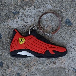 Nike Air Jordan Retro 14 Ferrari Shoe Keychain